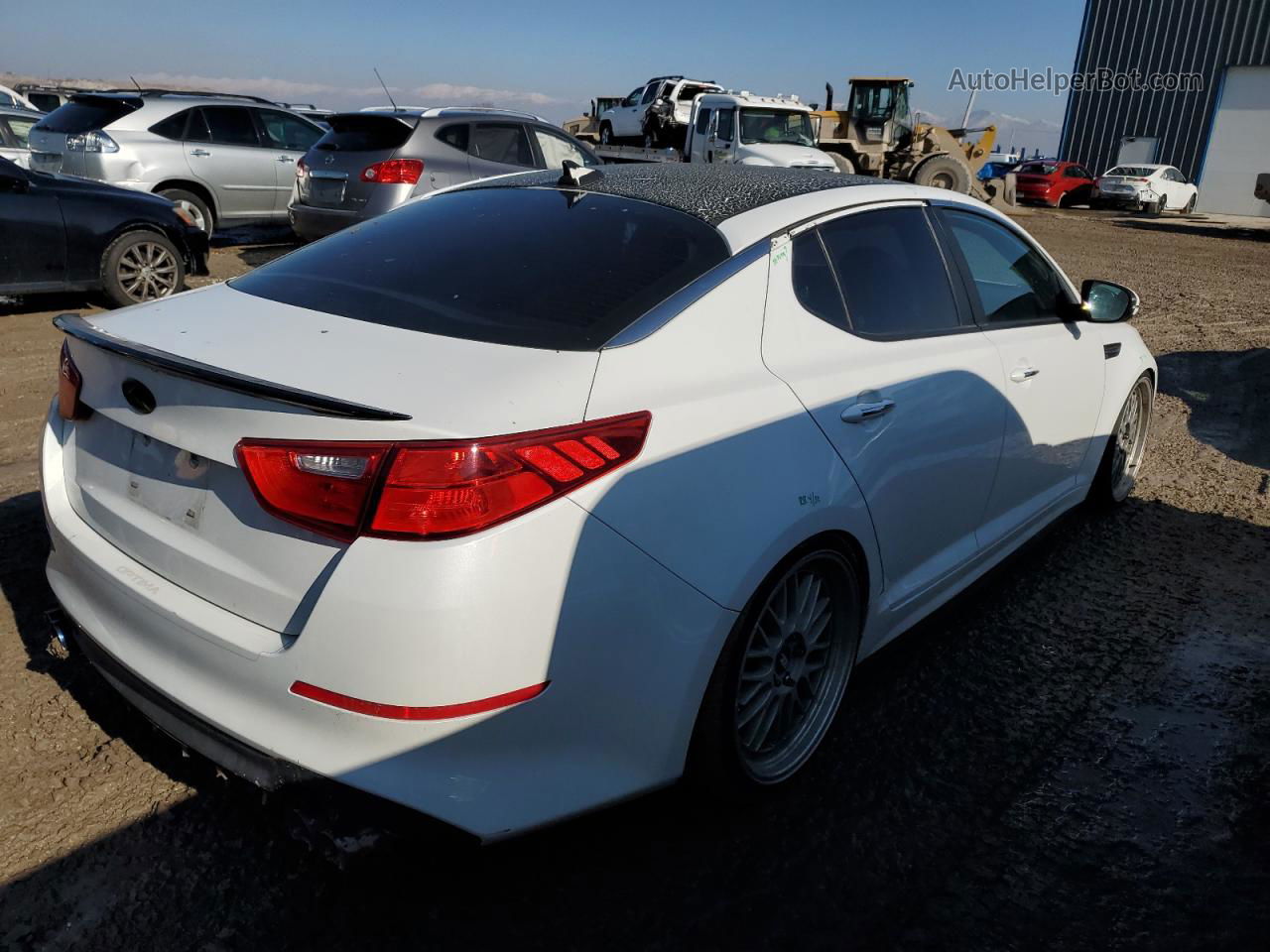 2014 Kia Optima Lx Белый vin: 5XXGM4A78EG273070