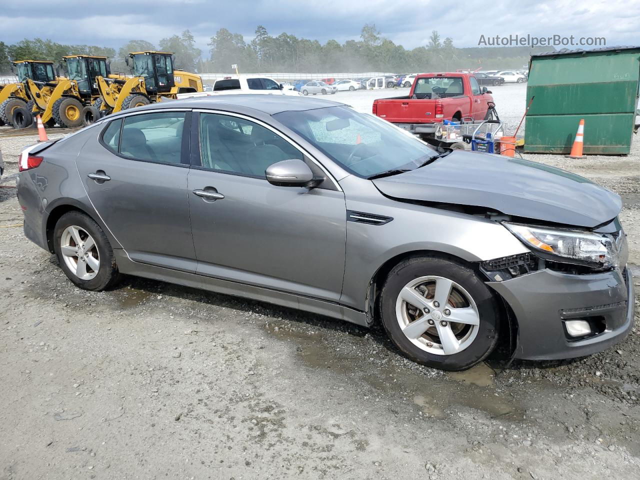 2014 Kia Optima Lx Серебряный vin: 5XXGM4A78EG277426