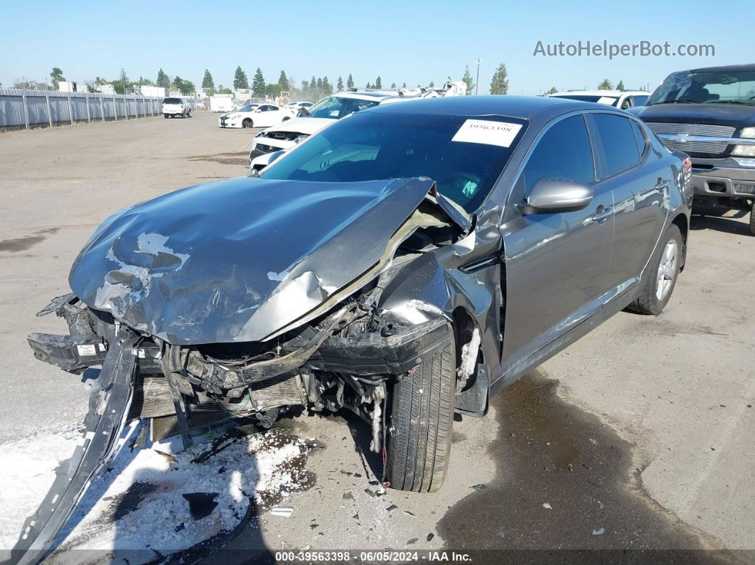 2014 Kia Optima Lx Gray vin: 5XXGM4A78EG279676