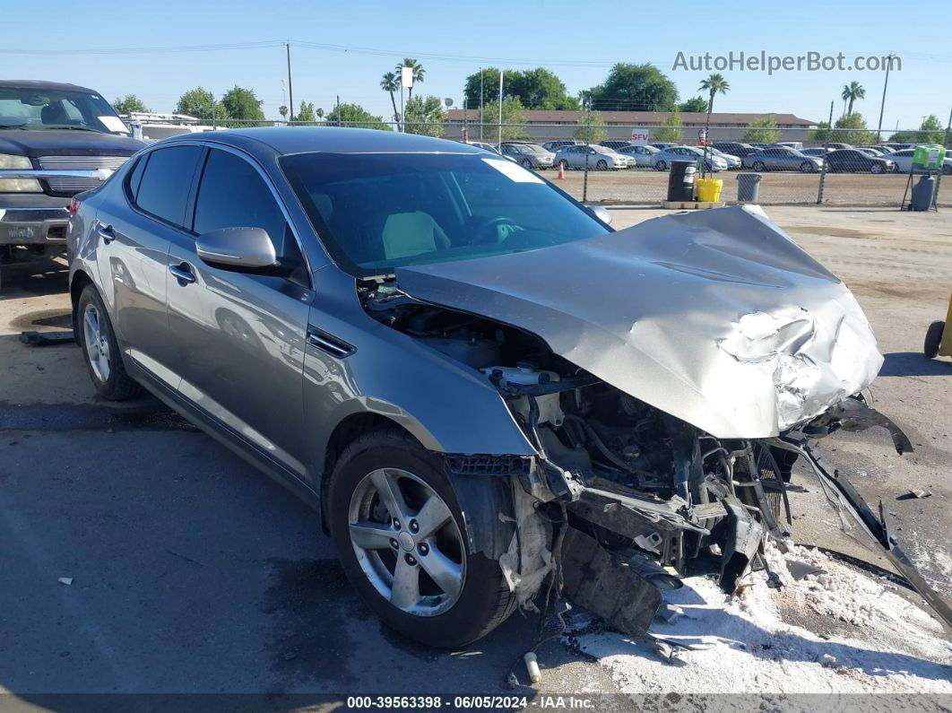 2014 Kia Optima Lx Gray vin: 5XXGM4A78EG279676