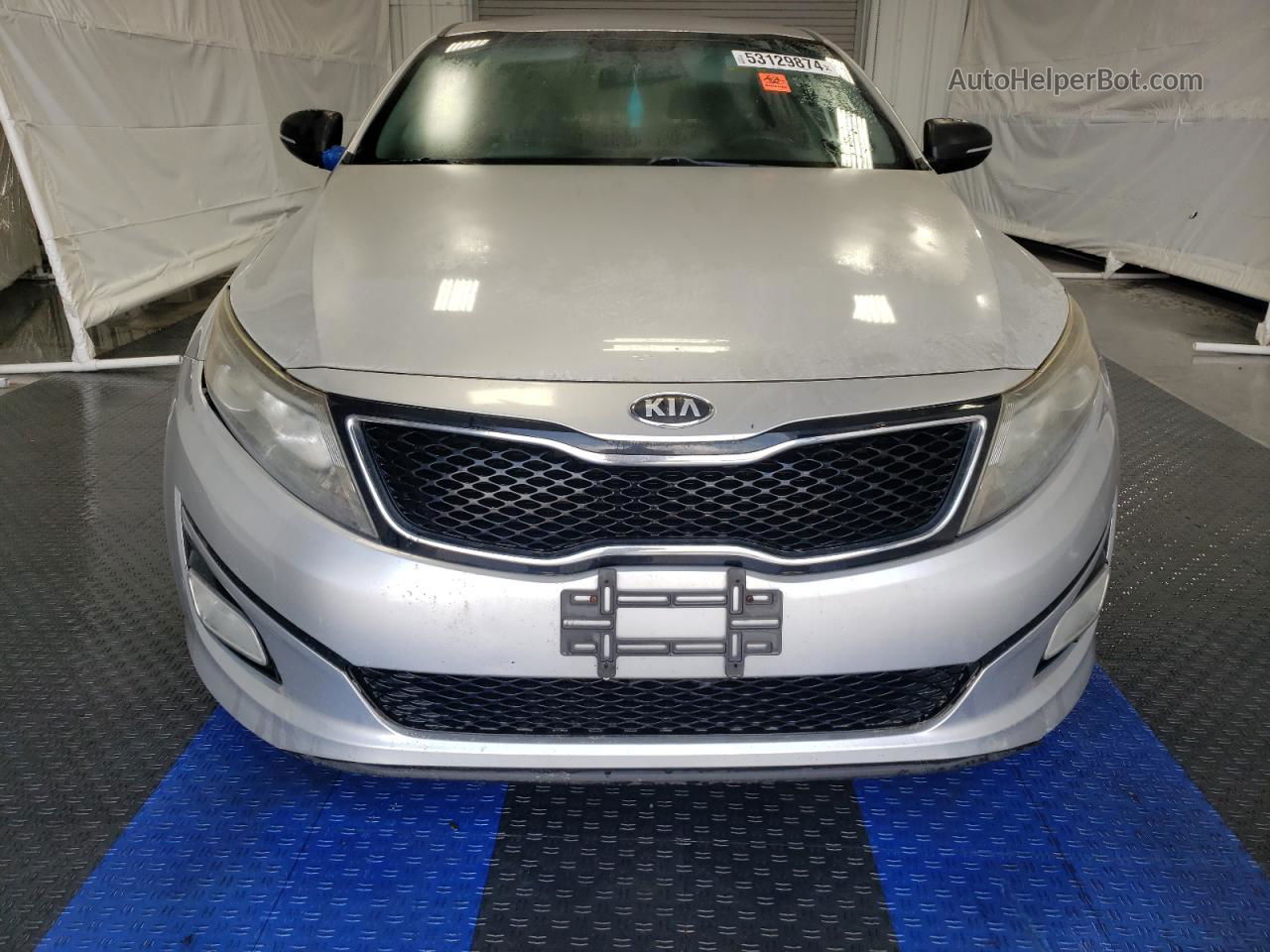 2014 Kia Optima Lx Silver vin: 5XXGM4A78EG294744