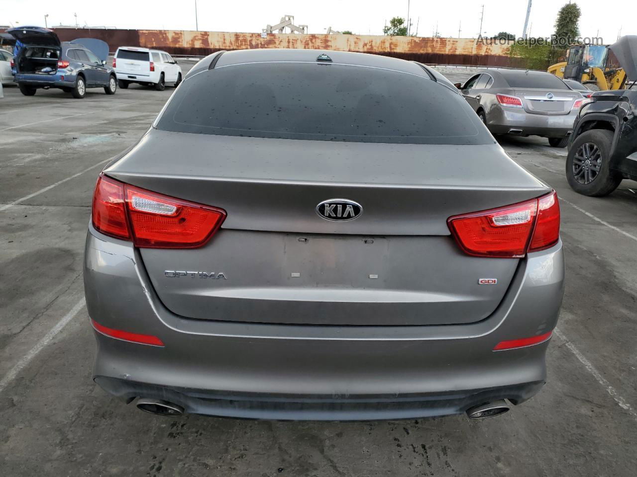 2014 Kia Optima Lx Серый vin: 5XXGM4A78EG316919