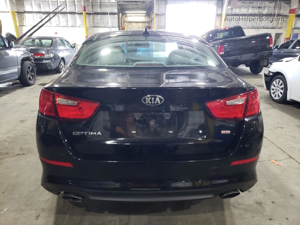 2014 Kia Optima Lx Black vin: 5XXGM4A78EG350066