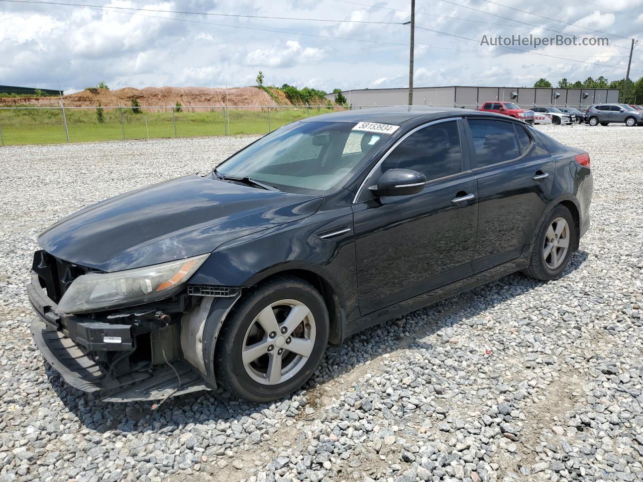 2015 Kia Optima Lx Black vin: 5XXGM4A78FG354751