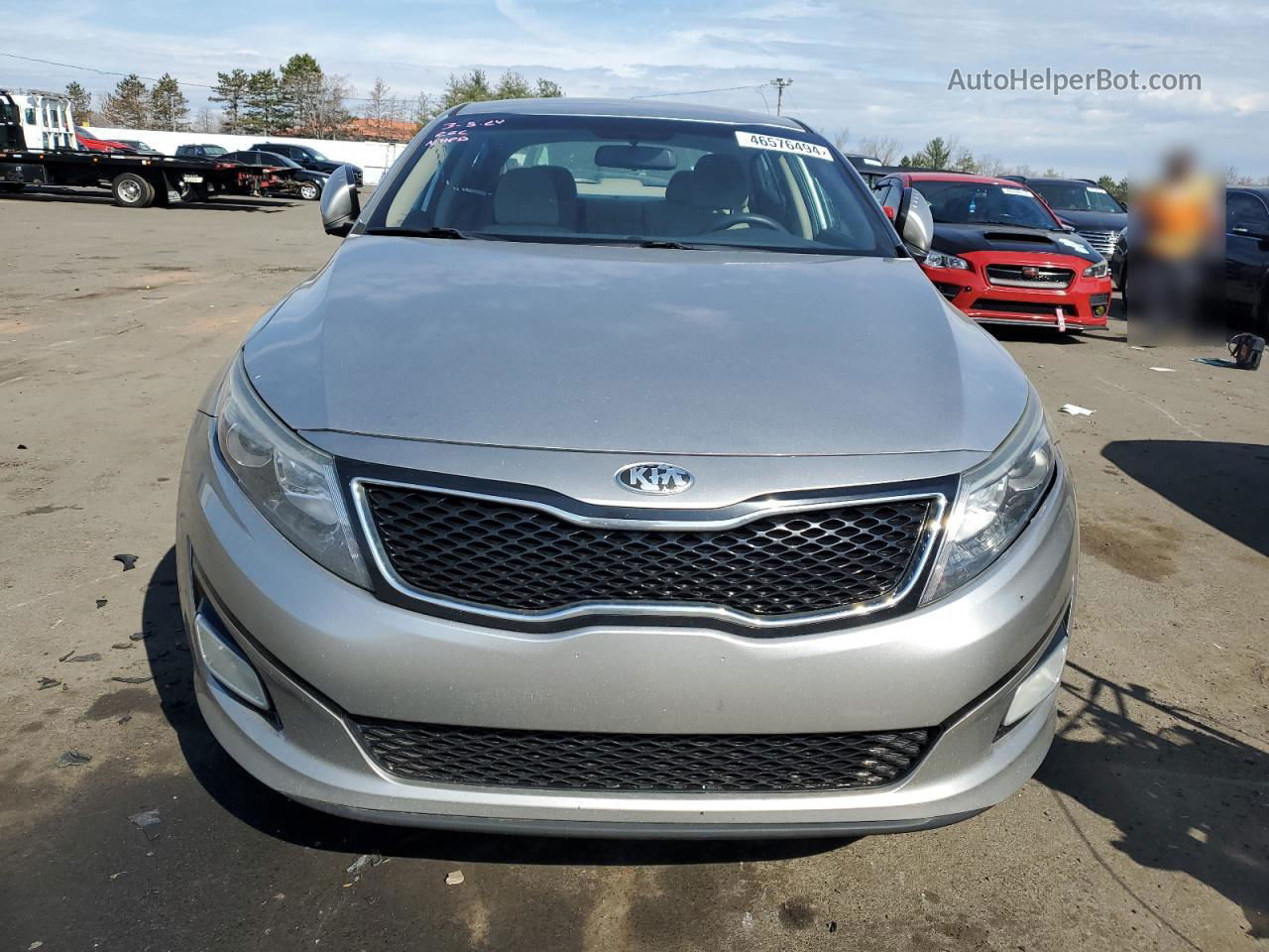 2015 Kia Optima Lx Silver vin: 5XXGM4A78FG360968