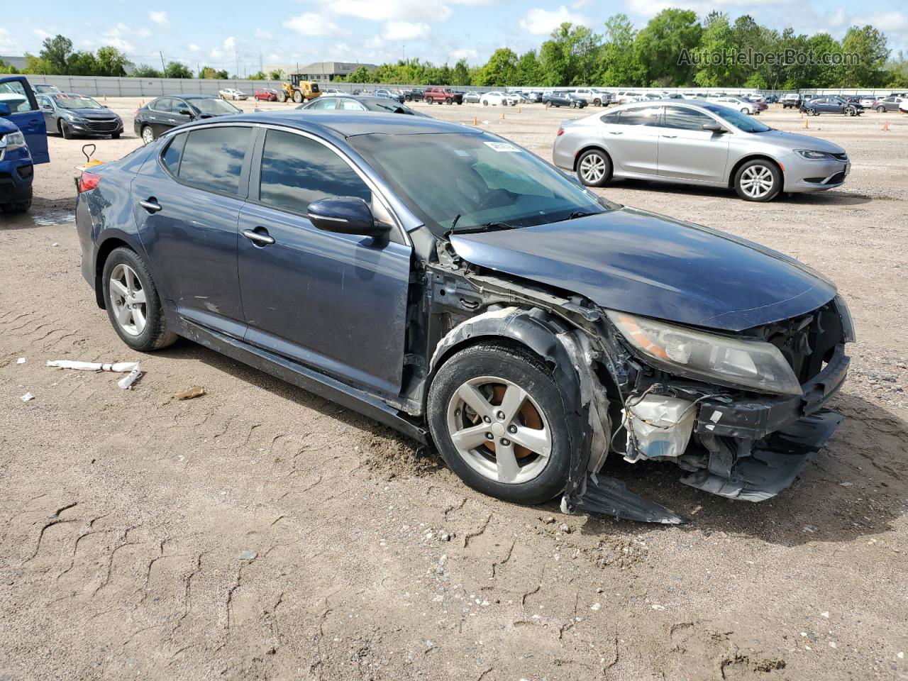 2015 Kia Optima Lx Blue vin: 5XXGM4A78FG375387