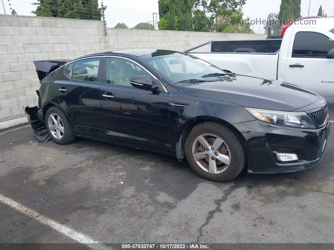 2015 Kia Optima Lx Black vin: 5XXGM4A78FG383568