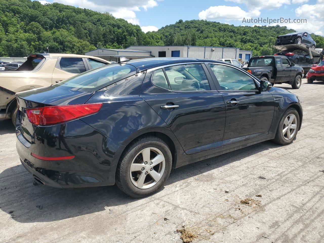 2015 Kia Optima Lx Black vin: 5XXGM4A78FG392013