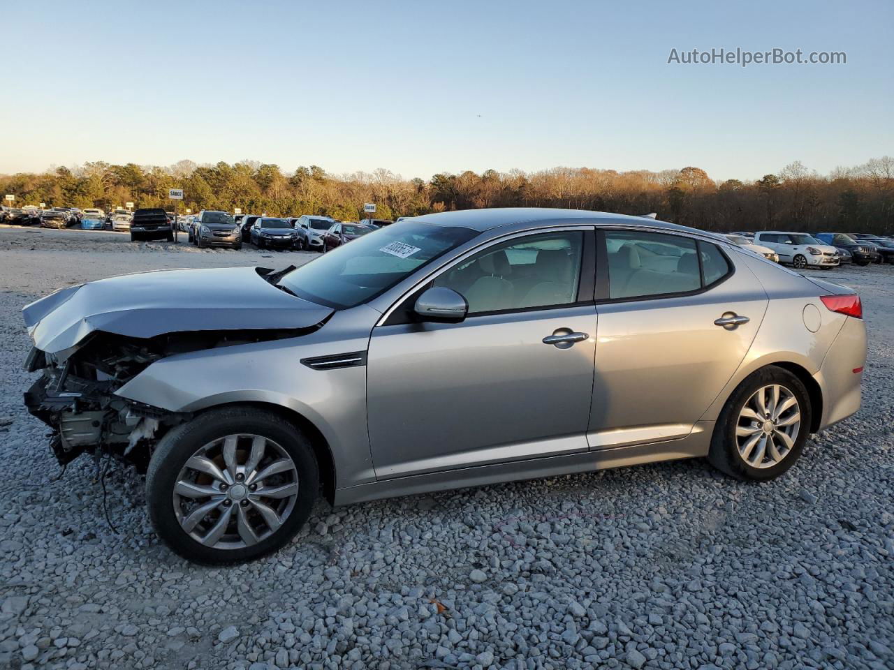 2015 Kia Optima Lx Silver vin: 5XXGM4A78FG394103