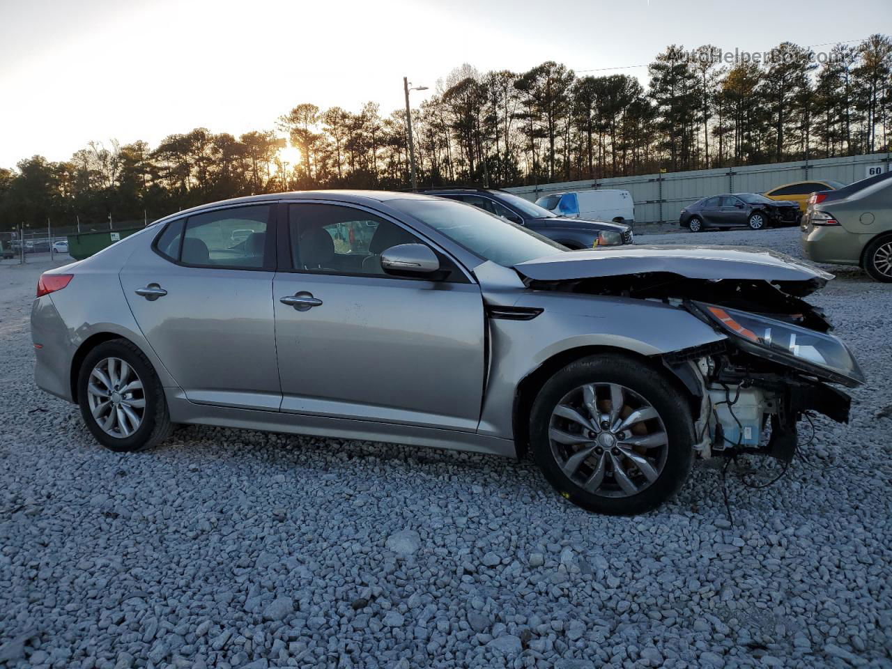 2015 Kia Optima Lx Silver vin: 5XXGM4A78FG394103