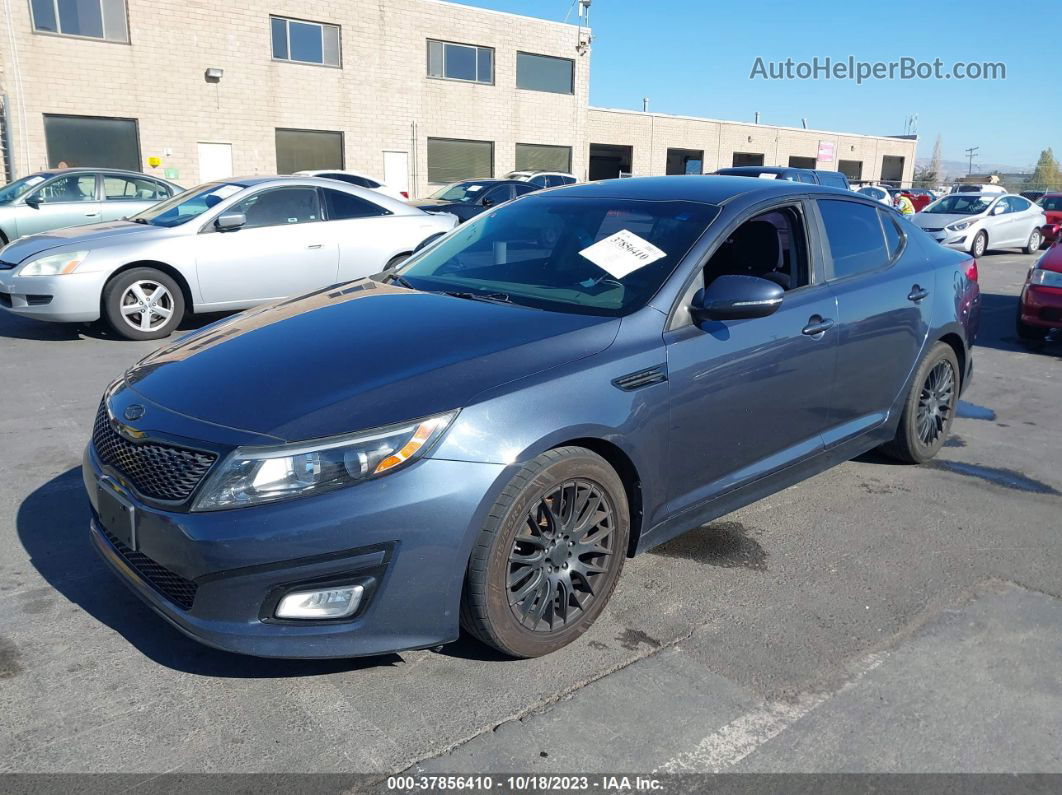 2015 Kia Optima Lx Синий vin: 5XXGM4A78FG397597