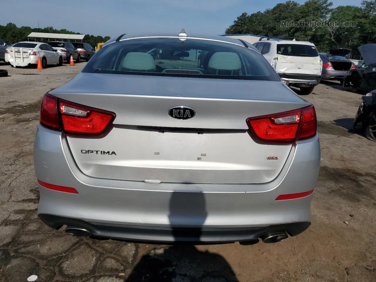 2015 Kia Optima Lx Серебряный vin: 5XXGM4A78FG401129