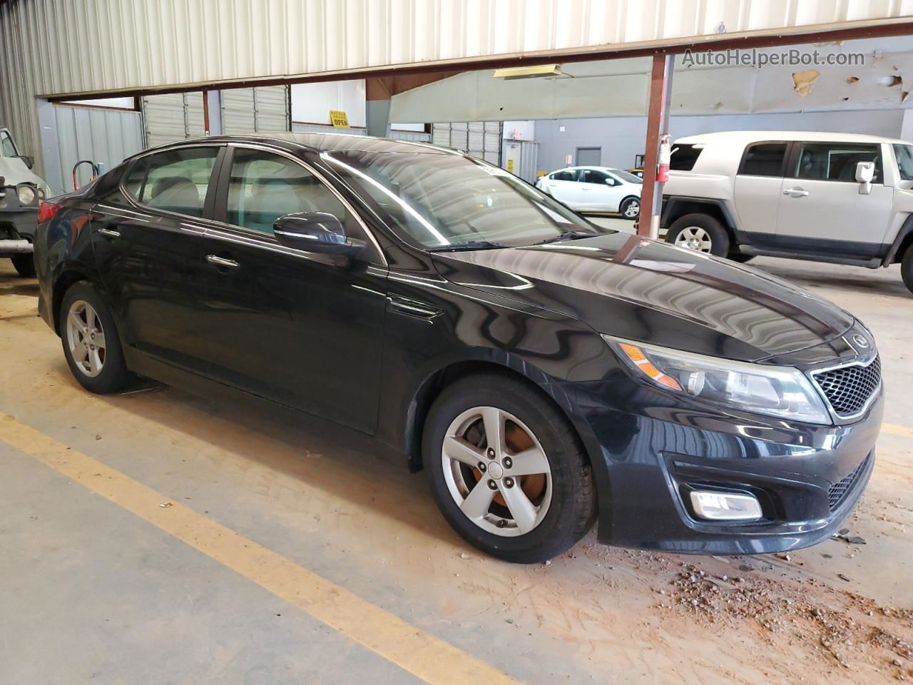 2015 Kia Optima Lx Black vin: 5XXGM4A78FG413331