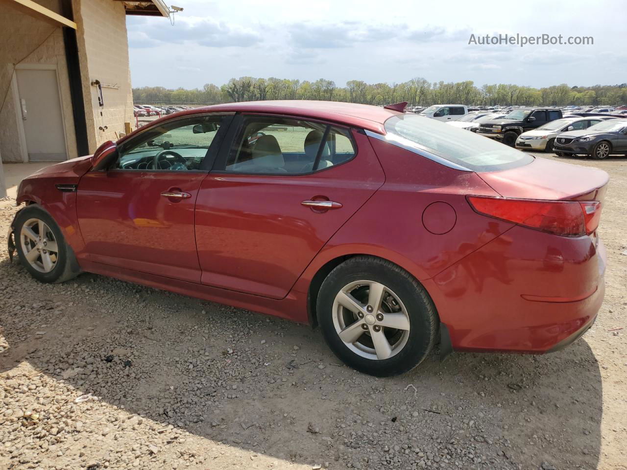 2015 Kia Optima Lx Maroon vin: 5XXGM4A78FG430436