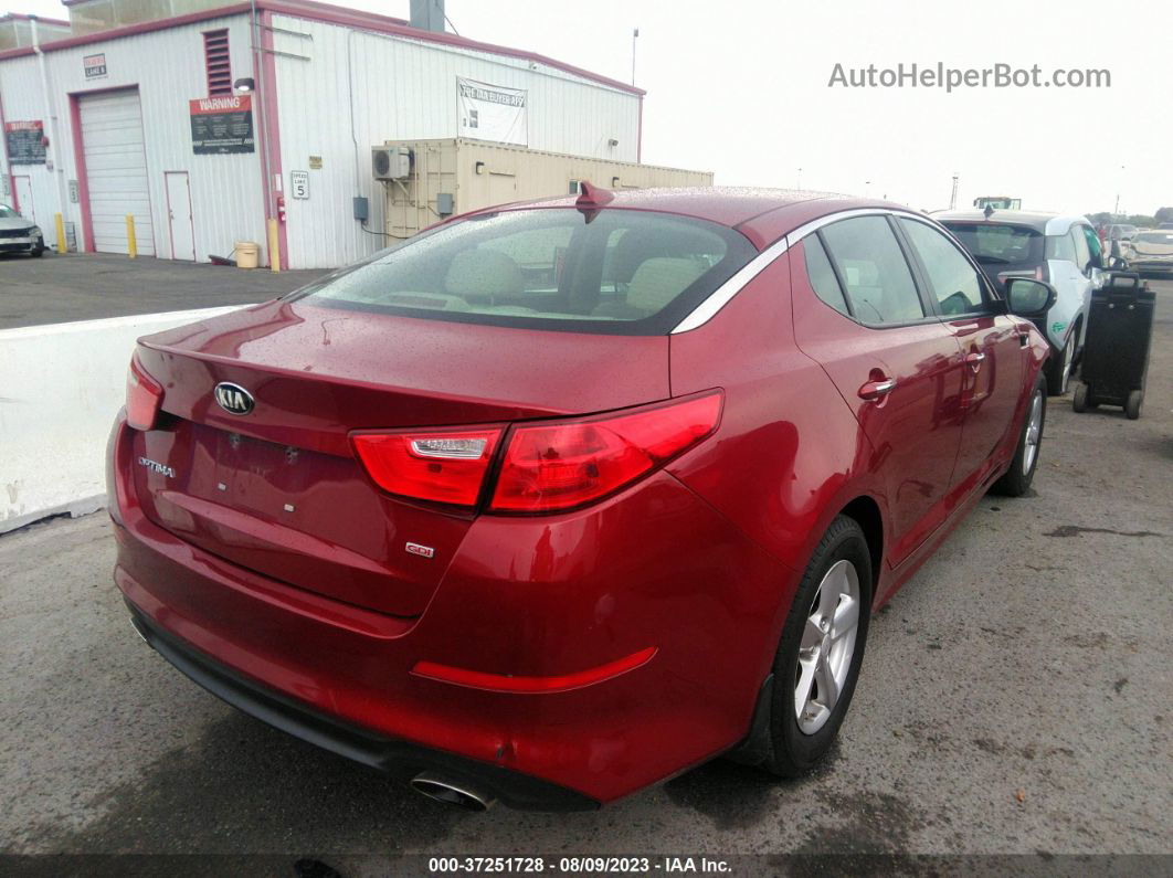 2015 Kia Optima Lx Red vin: 5XXGM4A78FG431067