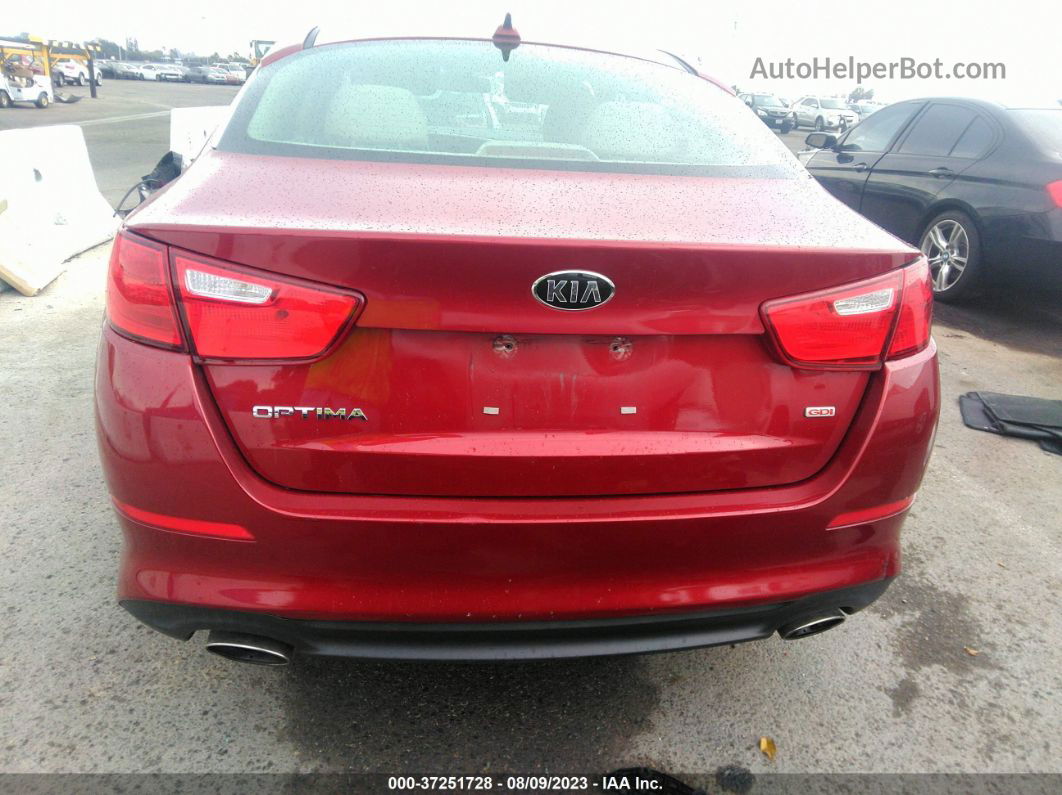 2015 Kia Optima Lx Red vin: 5XXGM4A78FG431067