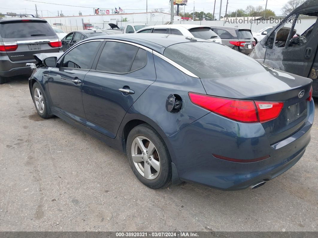 2015 Kia Optima Lx Dark Blue vin: 5XXGM4A78FG442697