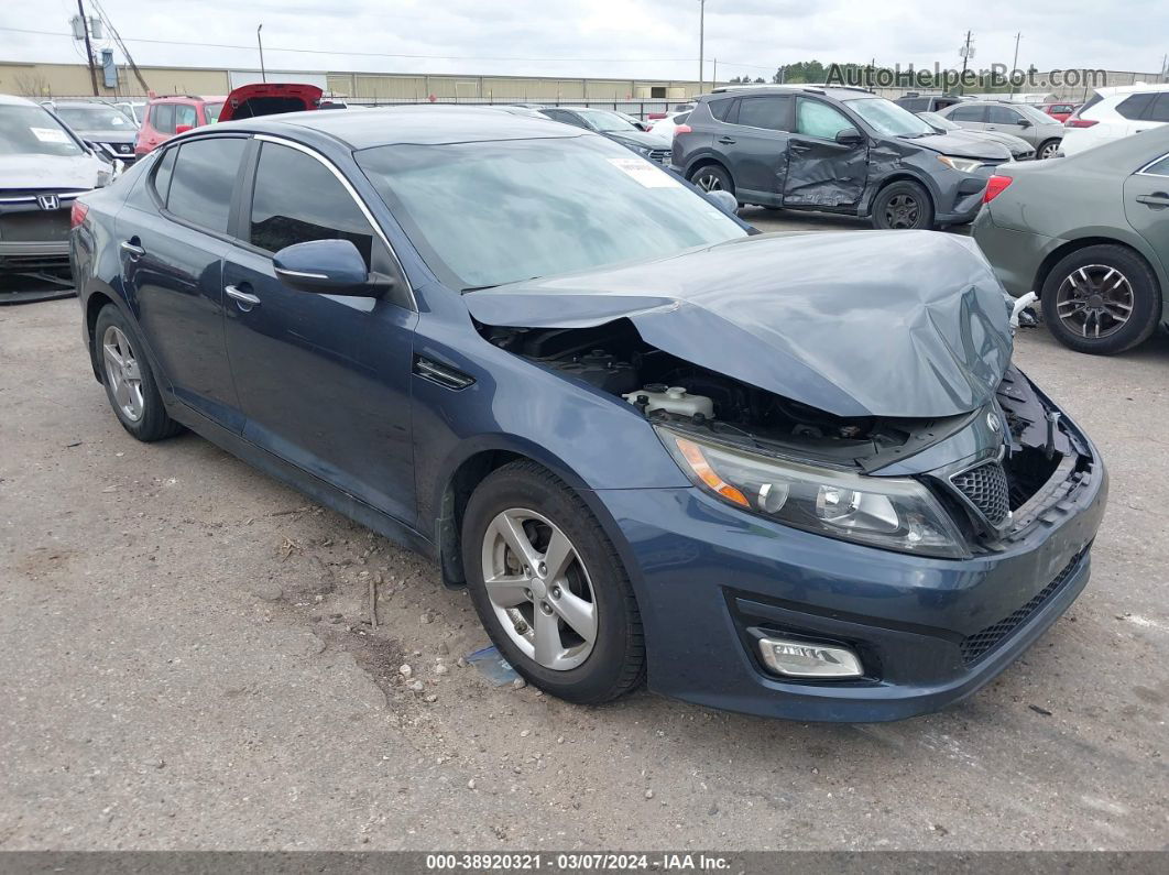 2015 Kia Optima Lx Dark Blue vin: 5XXGM4A78FG442697