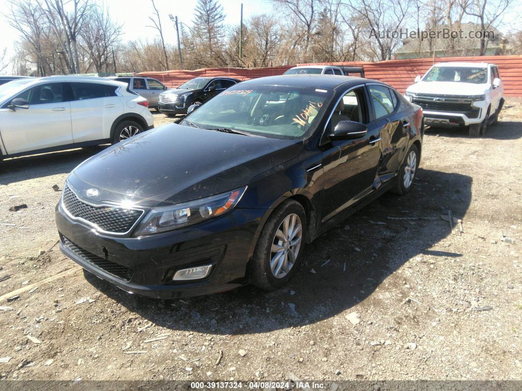 2015 Kia Optima Lx Black vin: 5XXGM4A78FG460438