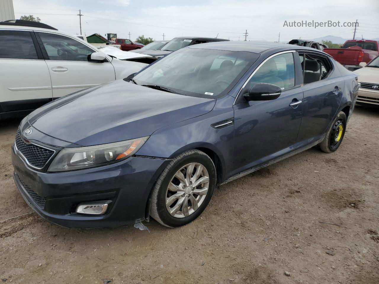 2015 Kia Optima Lx Blue vin: 5XXGM4A78FG465302