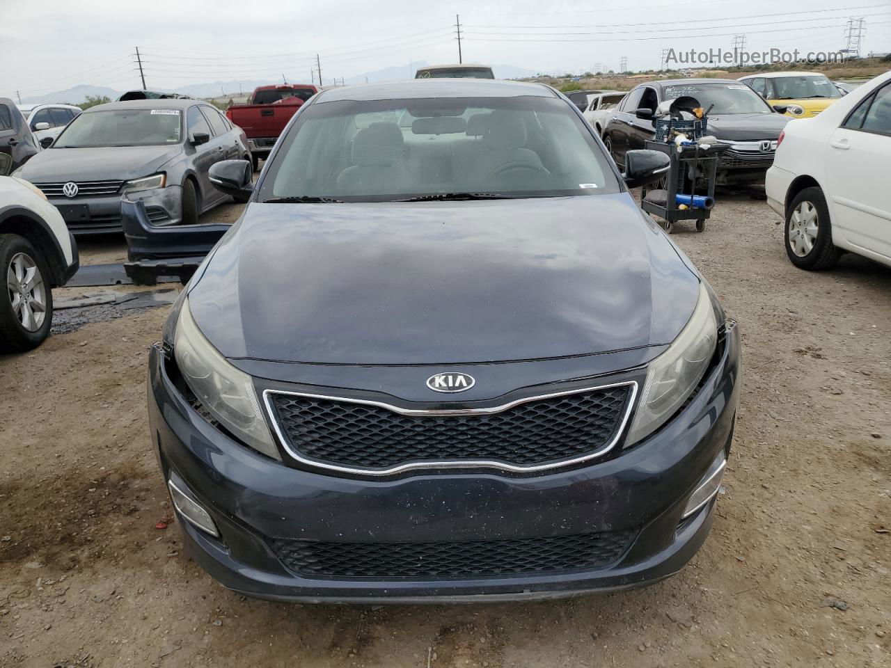 2015 Kia Optima Lx Blue vin: 5XXGM4A78FG465302