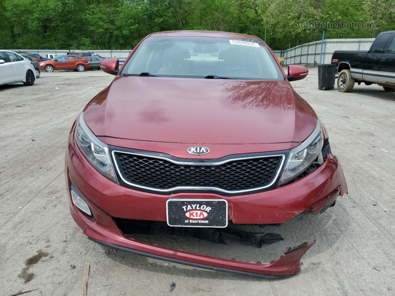 2015 Kia Optima Lx Red vin: 5XXGM4A78FG479541