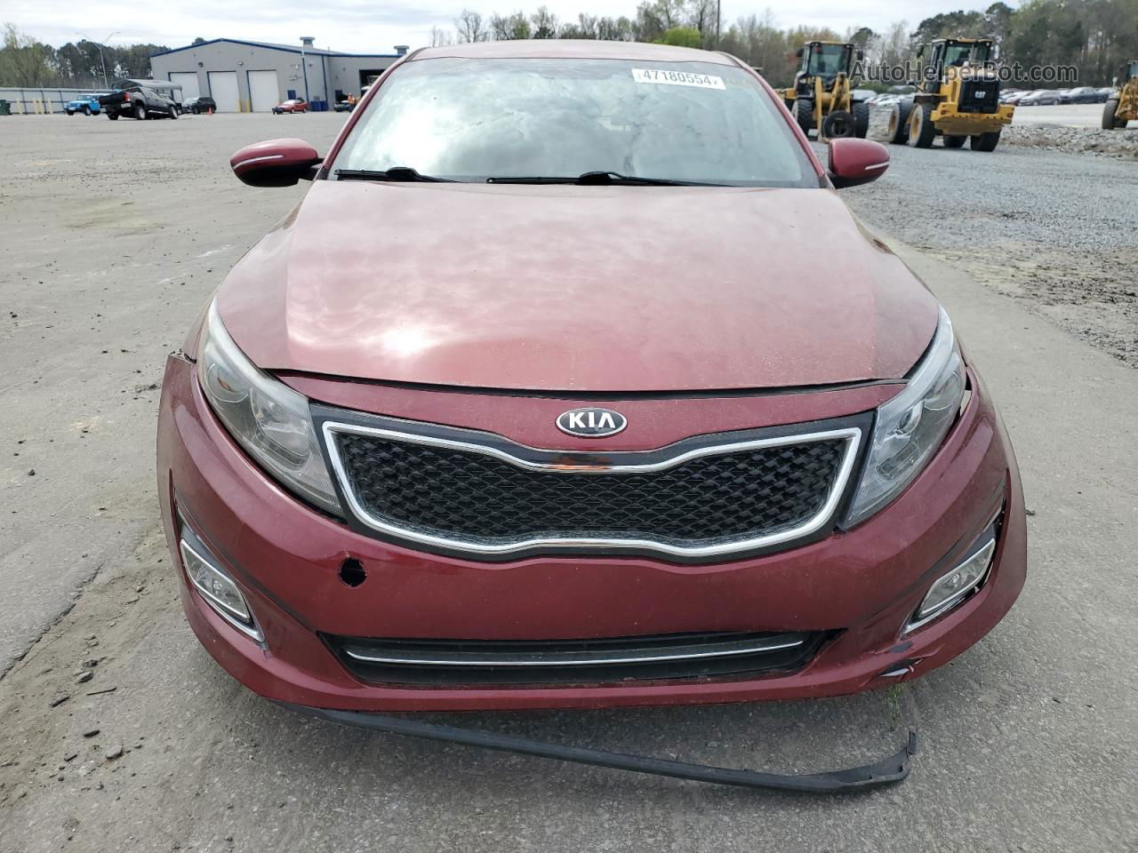 2015 Kia Optima Lx Burgundy vin: 5XXGM4A78FG481435