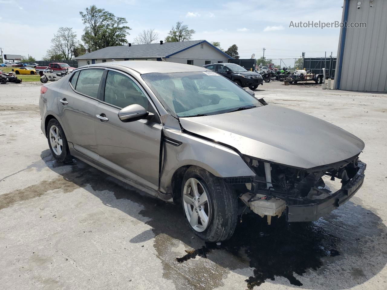 2015 Kia Optima Lx Серый vin: 5XXGM4A78FG486490