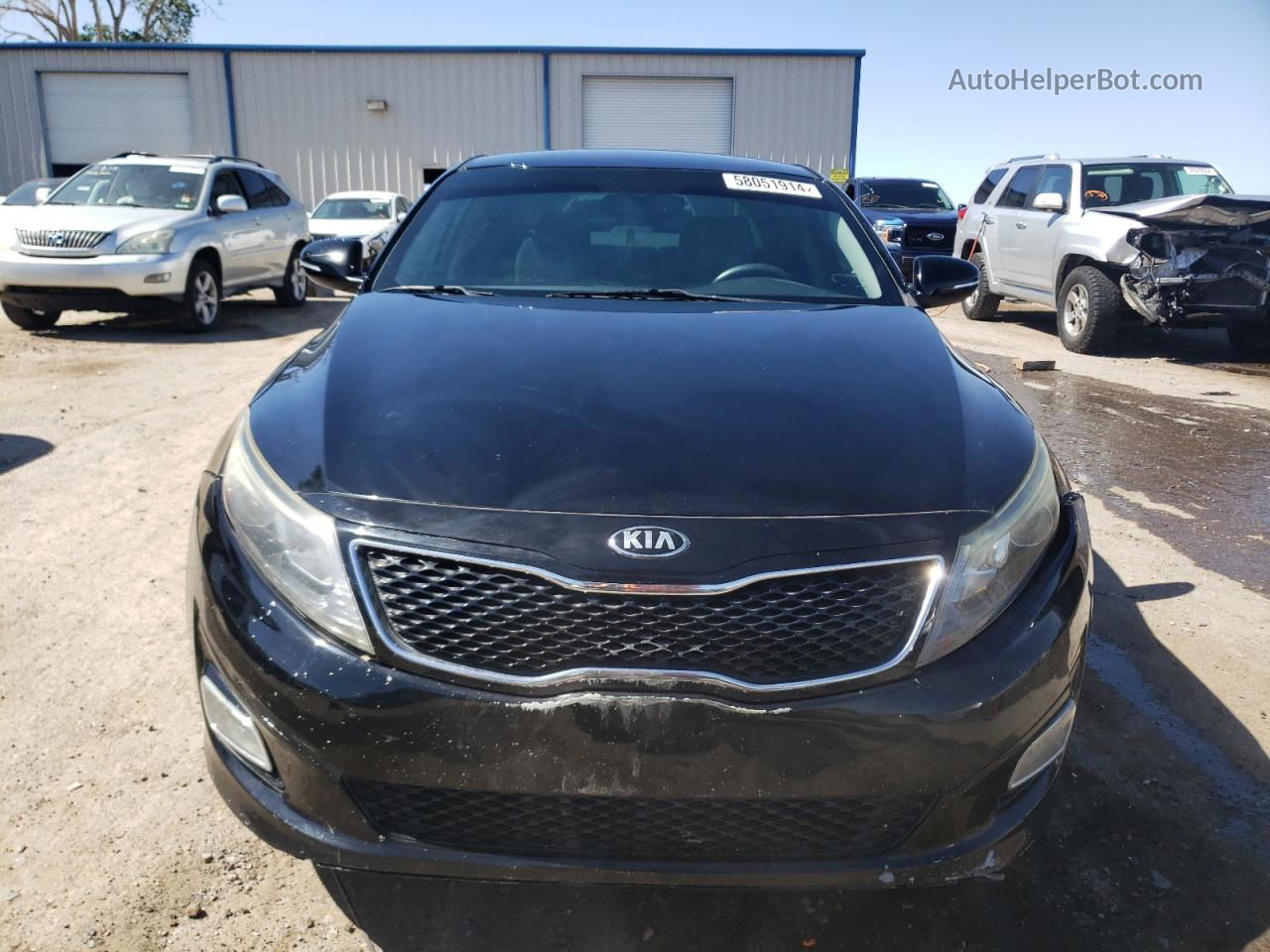 2015 Kia Optima Lx Black vin: 5XXGM4A78FG505832