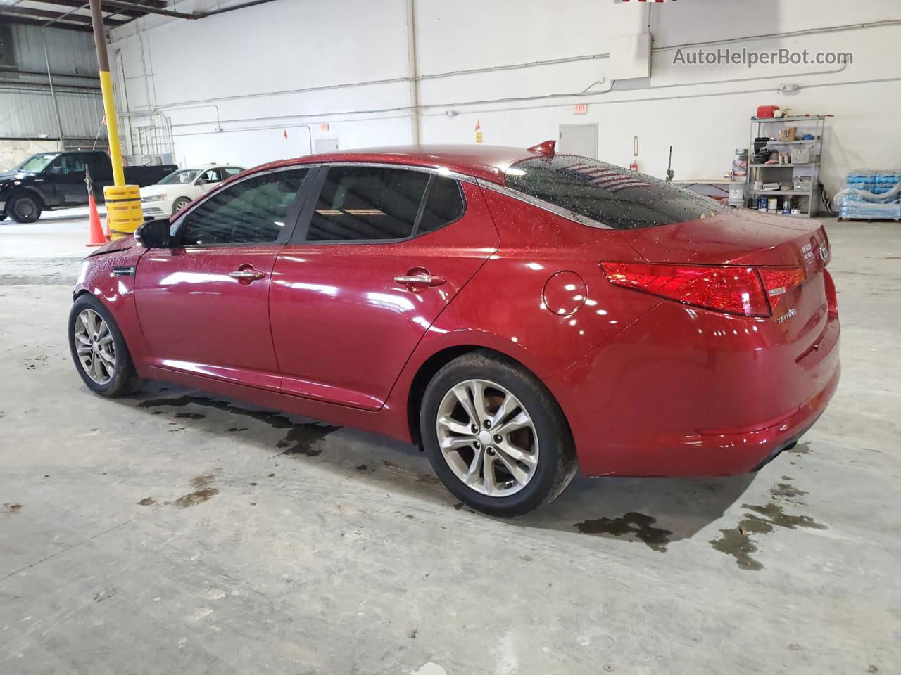 2013 Kia Optima Lx Red vin: 5XXGM4A79DG150103