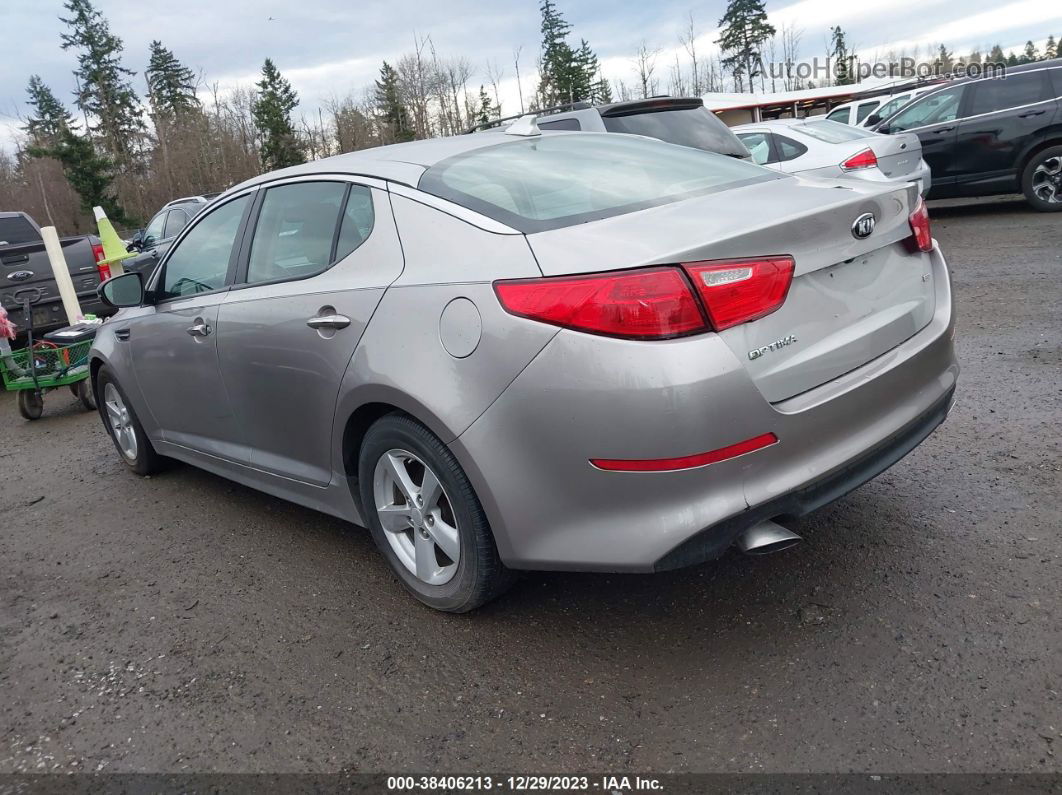 2014 Kia Optima Lx Серебряный vin: 5XXGM4A79EG266242