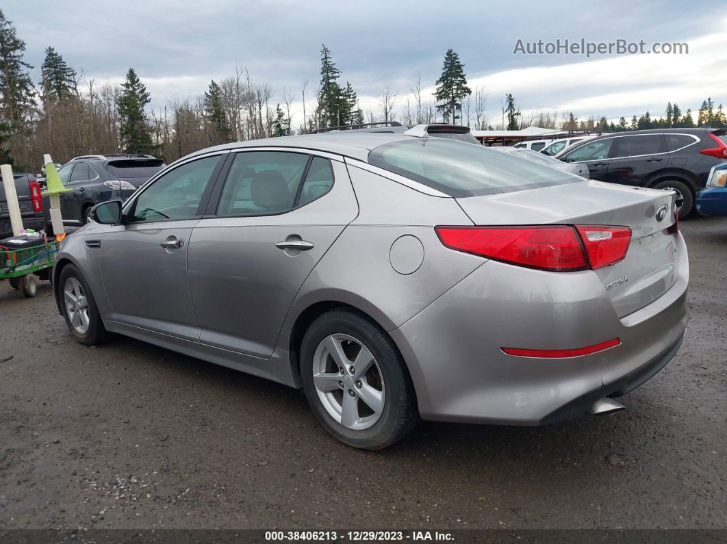 2014 Kia Optima Lx Серебряный vin: 5XXGM4A79EG266242