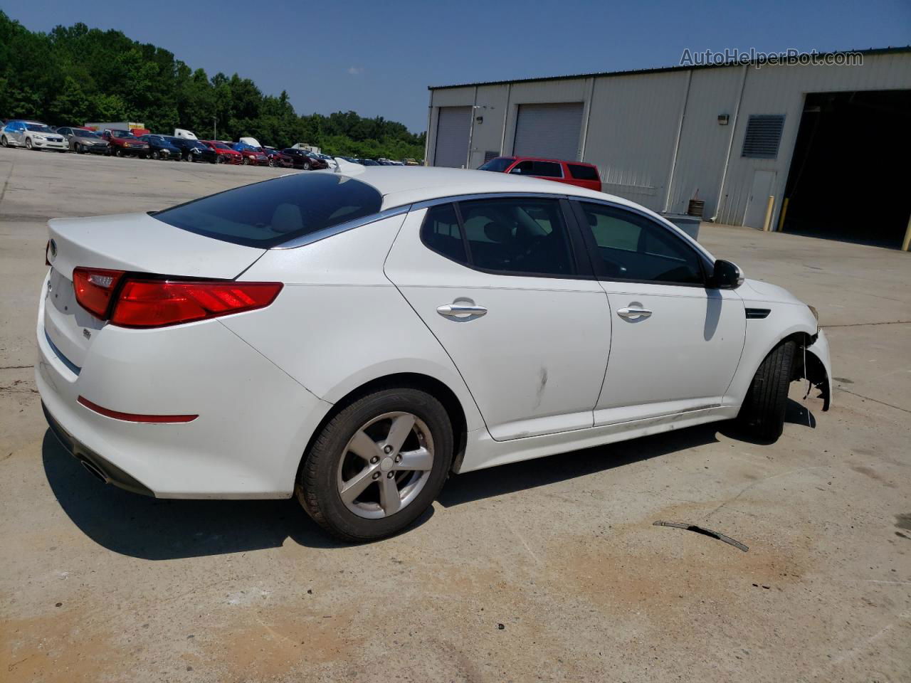 2014 Kia Optima Lx Белый vin: 5XXGM4A79EG274731