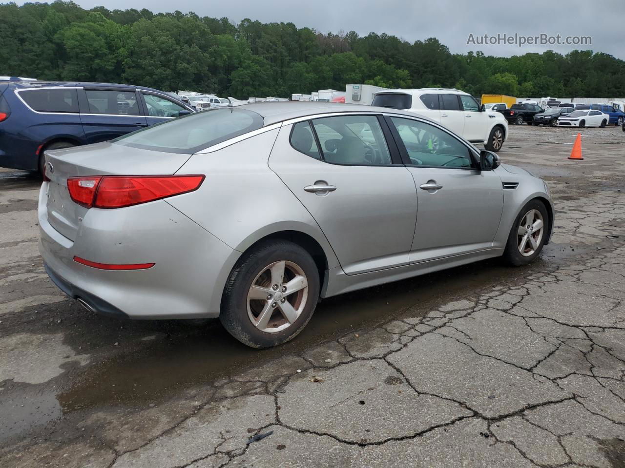 2014 Kia Optima Lx Silver vin: 5XXGM4A79EG275605