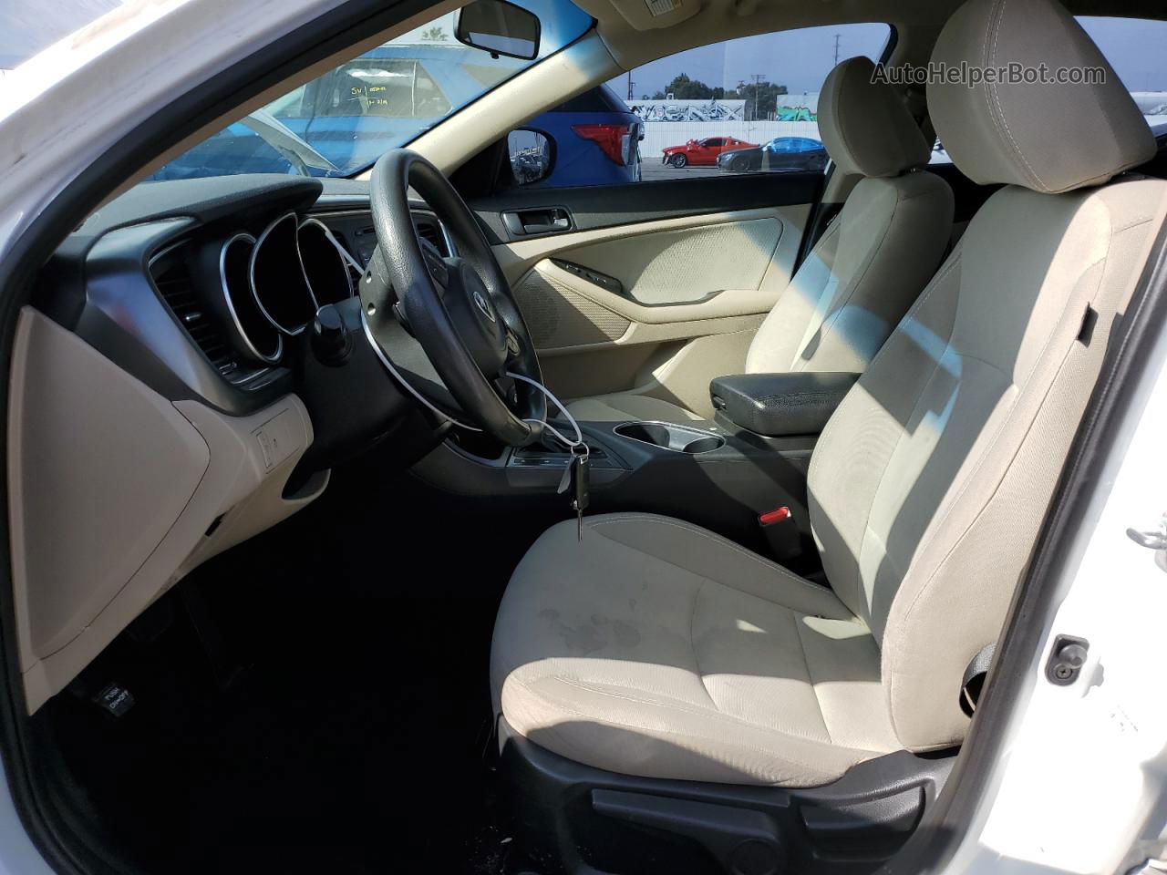 2014 Kia Optima Lx Белый vin: 5XXGM4A79EG280934