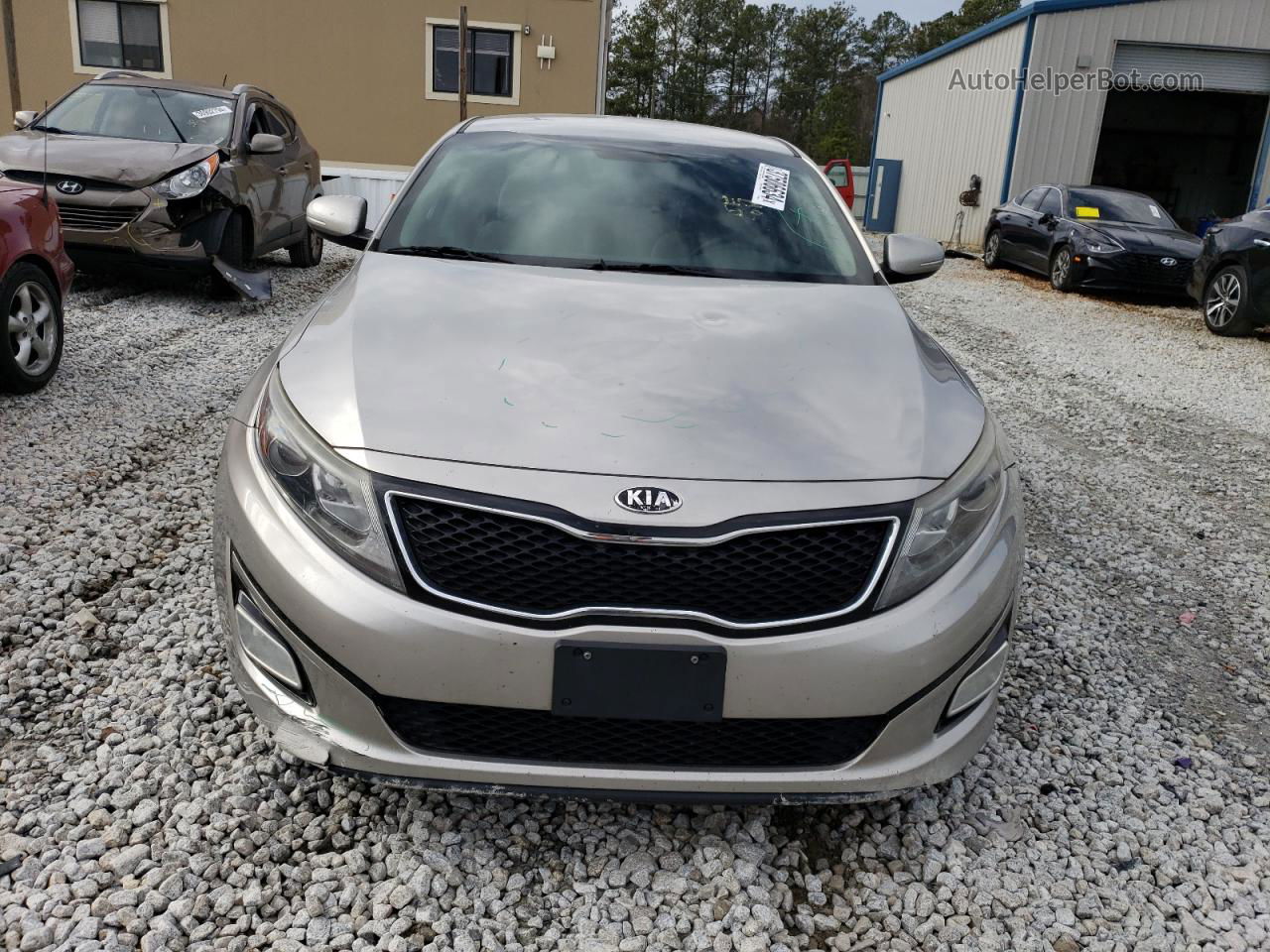 2014 Kia Optima Lx Beige vin: 5XXGM4A79EG300874