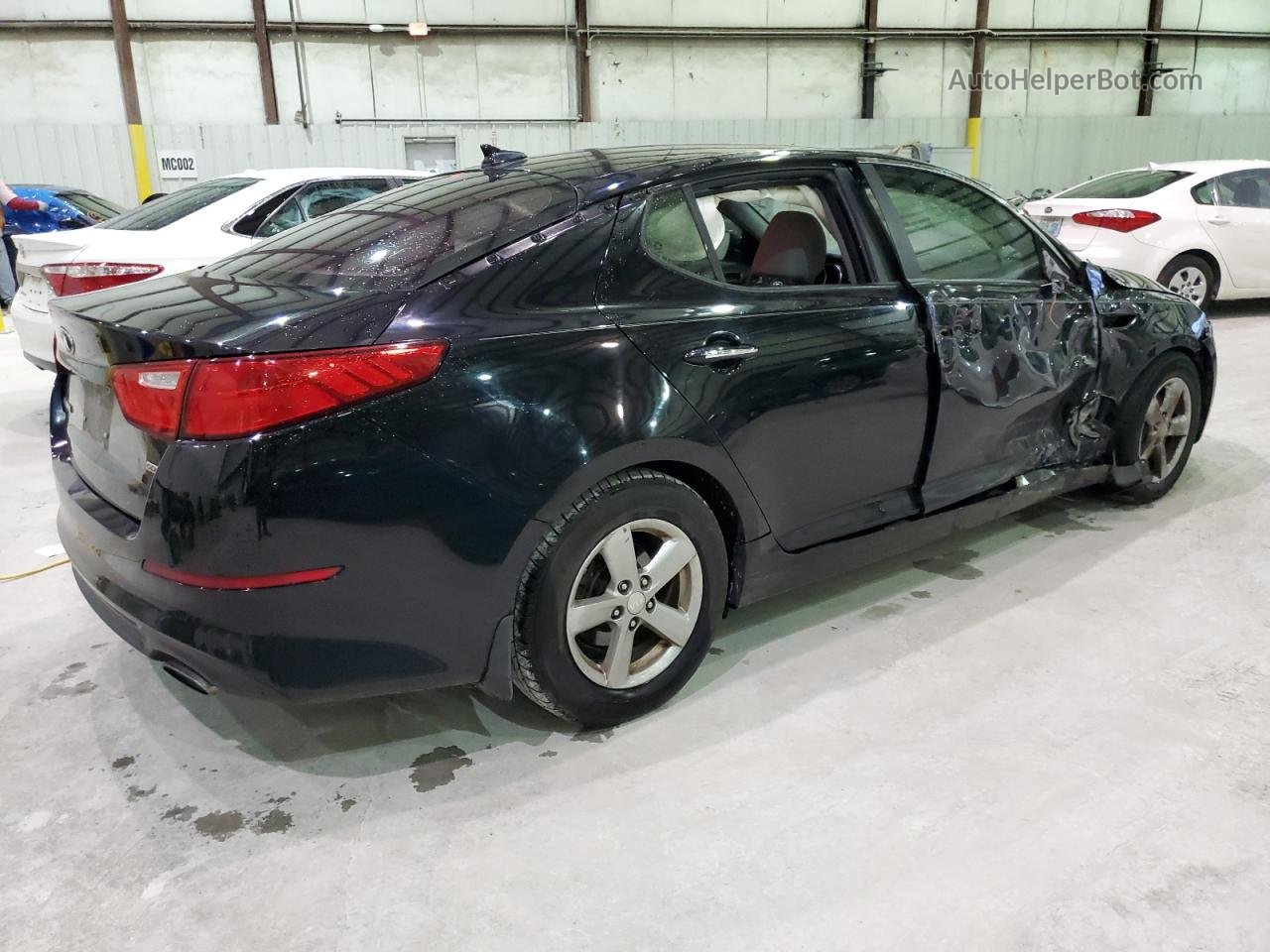 2014 Kia Optima Lx Black vin: 5XXGM4A79EG306335