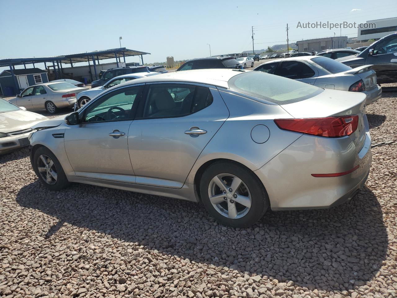 2014 Kia Optima Lx Silver vin: 5XXGM4A79EG313981