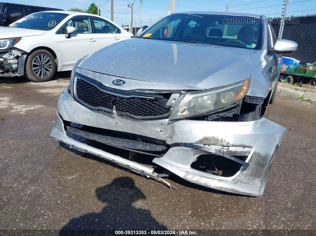 2014 Kia Optima Lx Silver vin: 5XXGM4A79EG315603