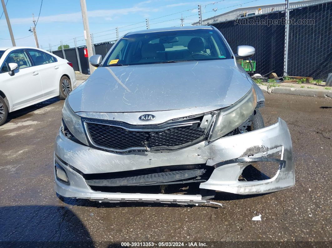 2014 Kia Optima Lx Silver vin: 5XXGM4A79EG315603