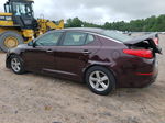 2014 Kia Optima Lx Maroon vin: 5XXGM4A79EG317223