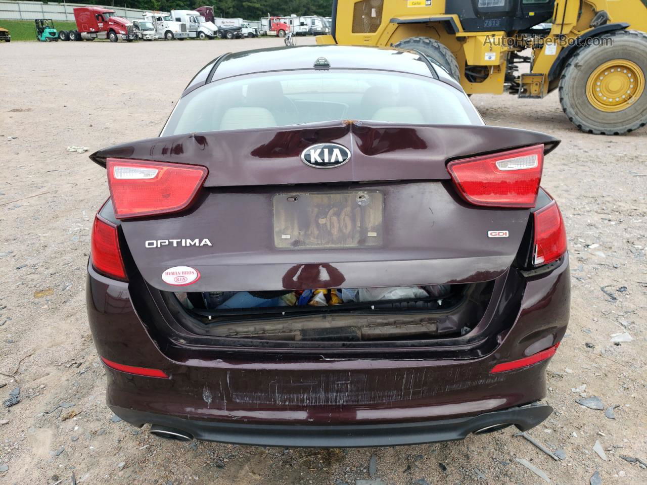 2014 Kia Optima Lx Maroon vin: 5XXGM4A79EG317223