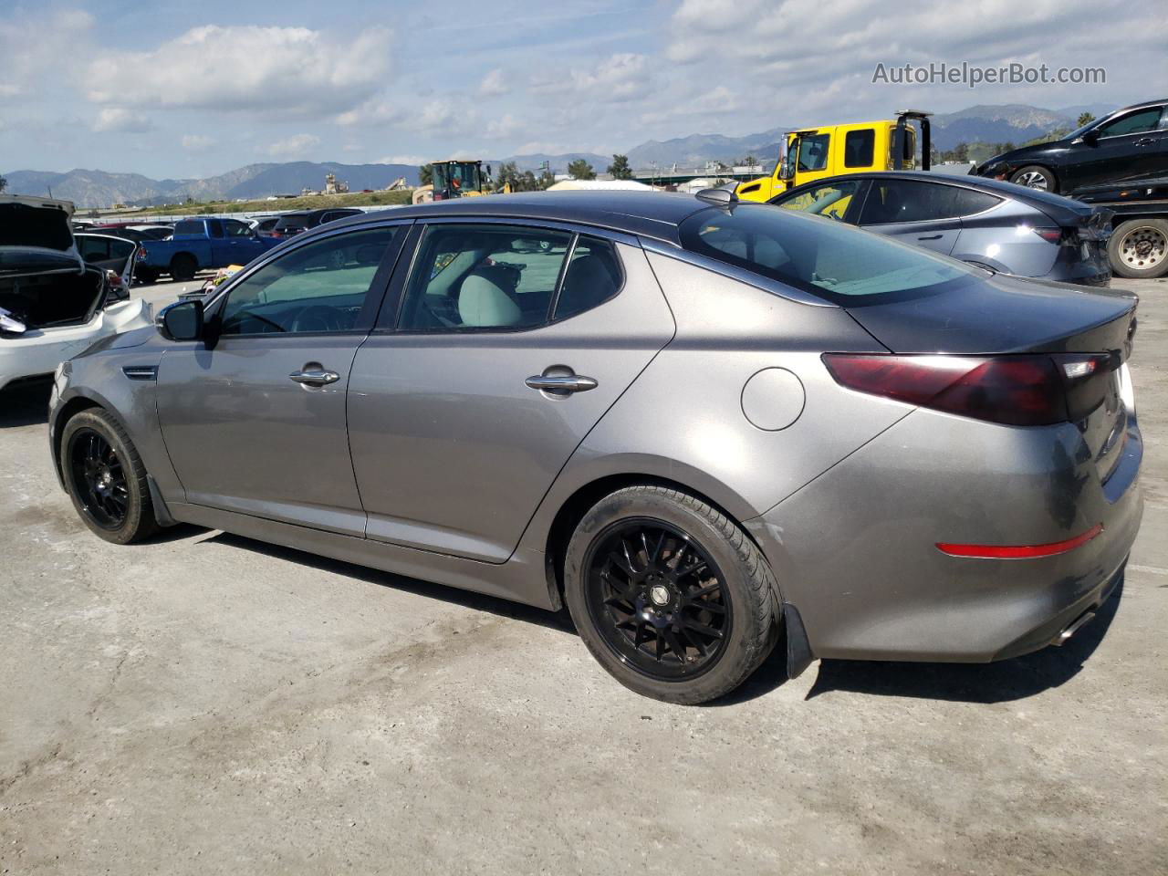 2014 Kia Optima Lx Серый vin: 5XXGM4A79EG321868