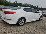 2014 Kia Optima Lx White vin: 5XXGM4A79EG330456