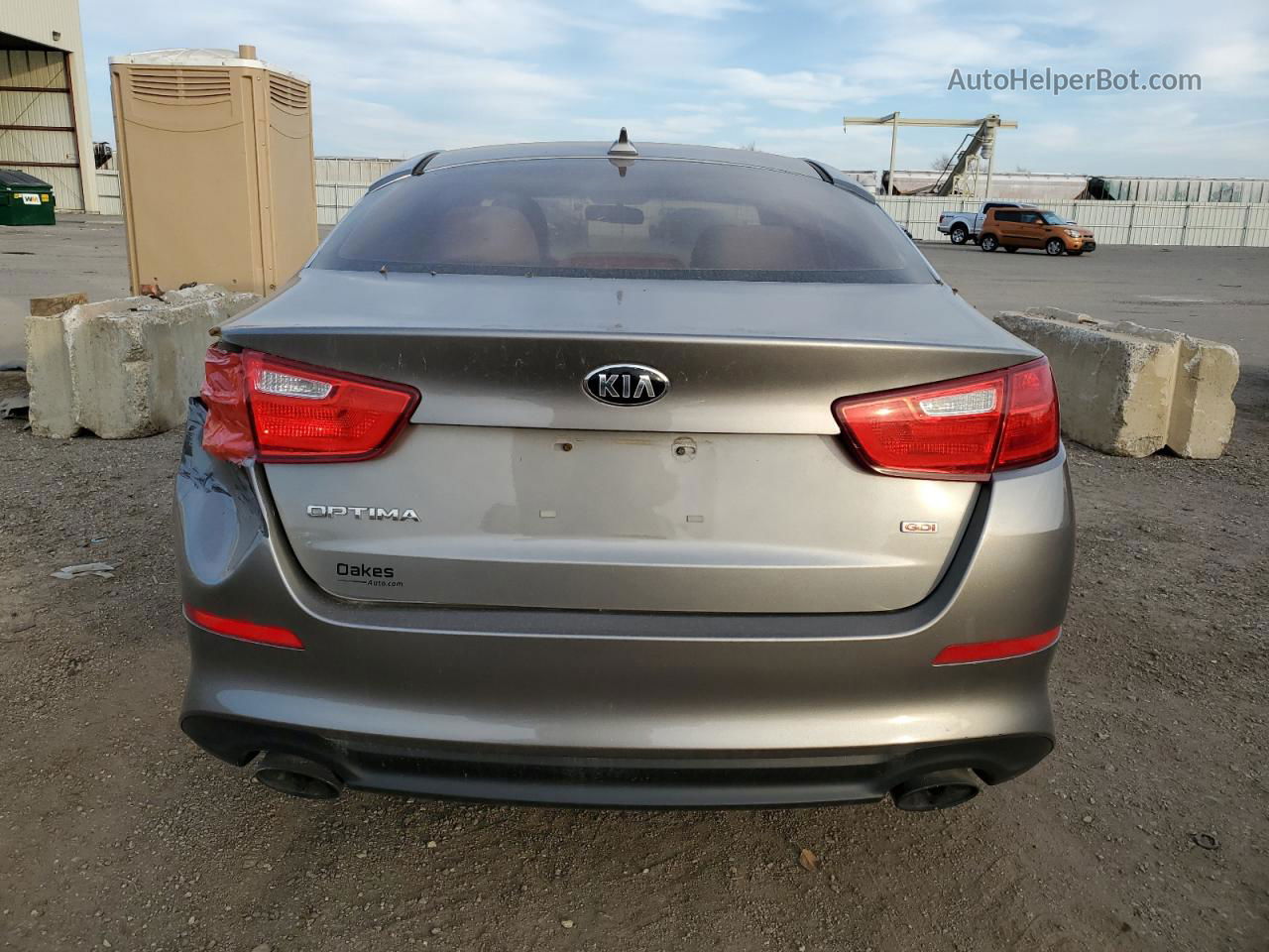 2014 Kia Optima Lx Gray vin: 5XXGM4A79EG341988