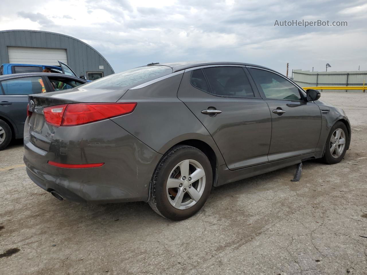 2014 Kia Optima Lx Gray vin: 5XXGM4A79EG346401