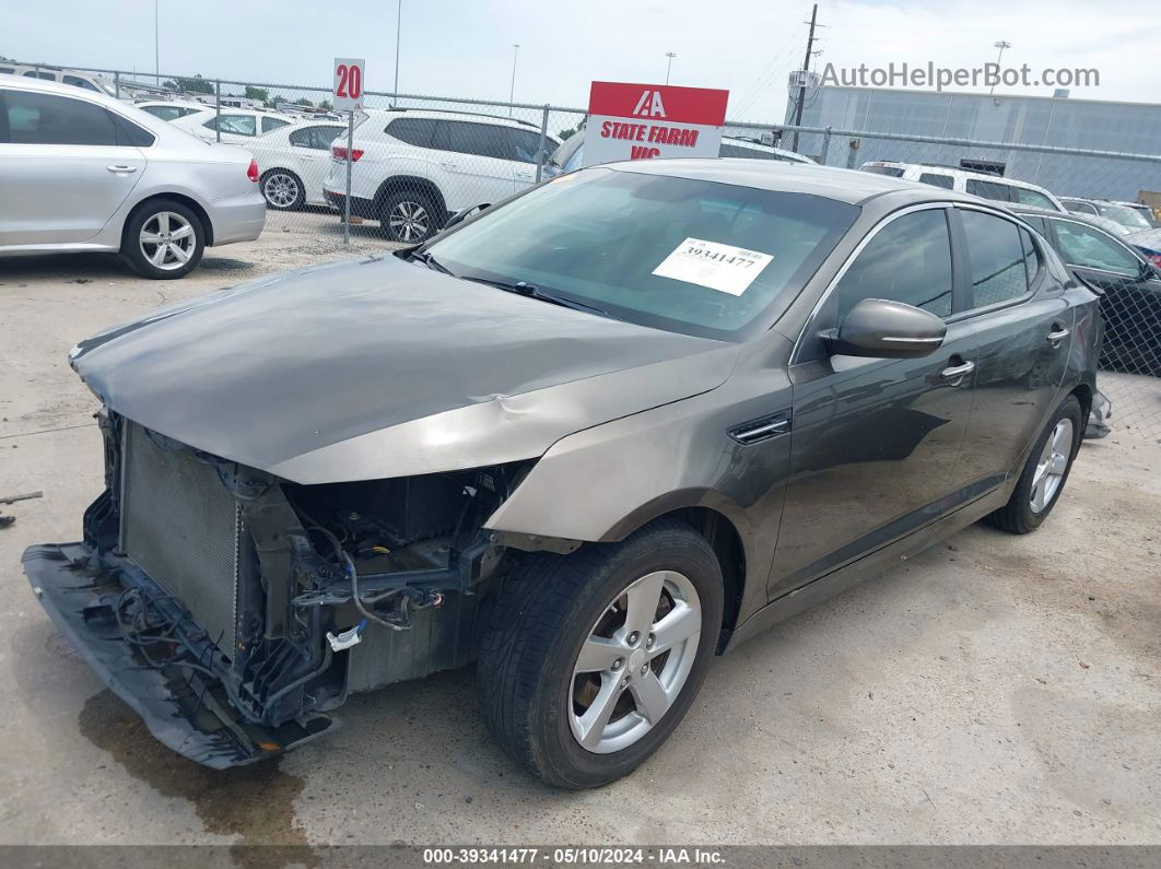 2014 Kia Optima Lx Brown vin: 5XXGM4A79EG346981