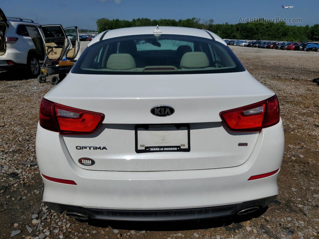 2015 Kia Optima Lx White vin: 5XXGM4A79FG444278