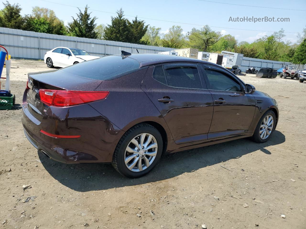 2015 Kia Optima Lx Burgundy vin: 5XXGM4A79FG461811