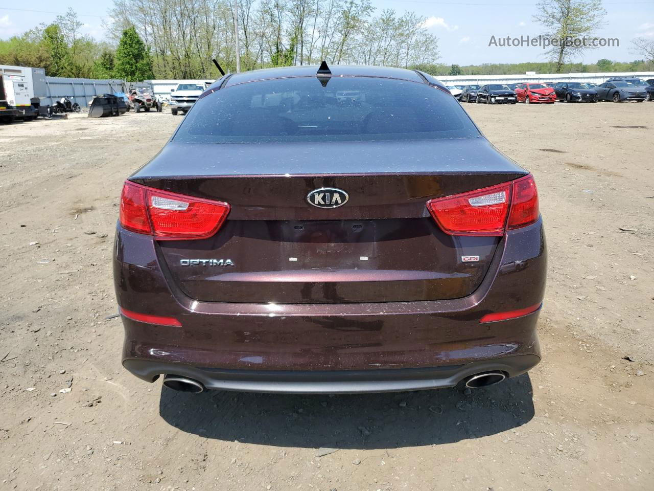 2015 Kia Optima Lx Burgundy vin: 5XXGM4A79FG461811